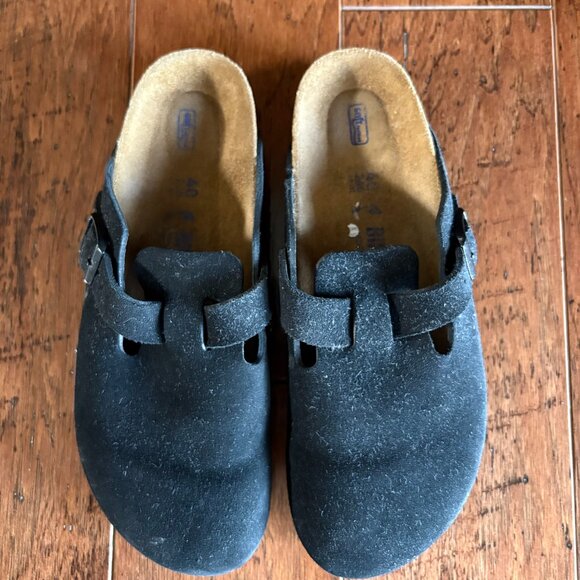 Birkenstock Suede Footbed. Size EU 40. Black. NWOT - Picture 1 of 4